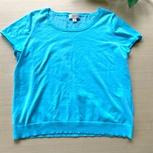 Talbots 1X blue shirt